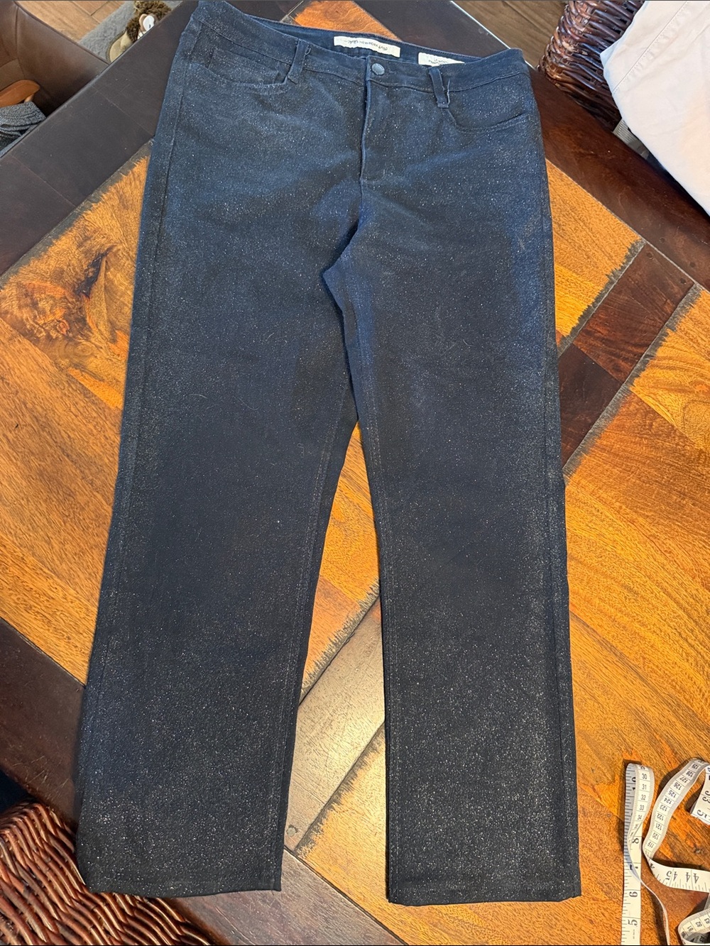 Jones New York straight leg jeans Lexington sparkling jeans size 12 EUC